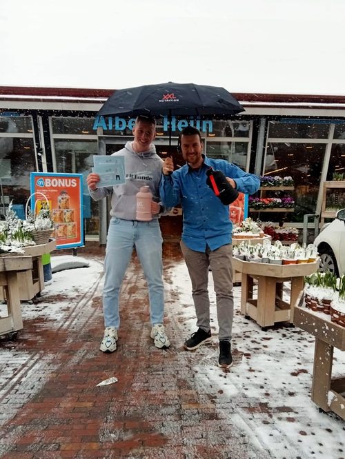 Winnaars van de Albert Heijn-actie bij BeFit Bunde