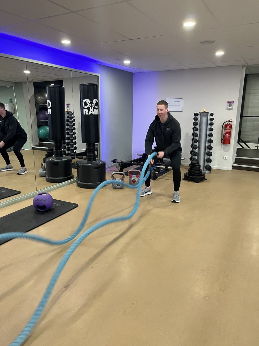 Functionele training met battle ropes bij BeFit Bunde